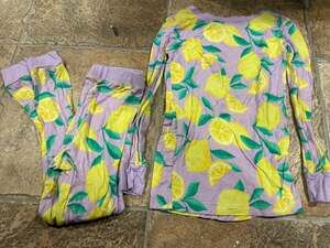 Little Sleepies Lavender Sunny Citrus Bamboo Viscose Pajama Set 4T